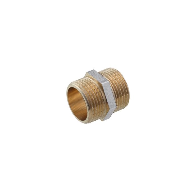 Ниппель STA Premium 3/4'' НН никельований, фото  | SNABZHENIE.com.ua