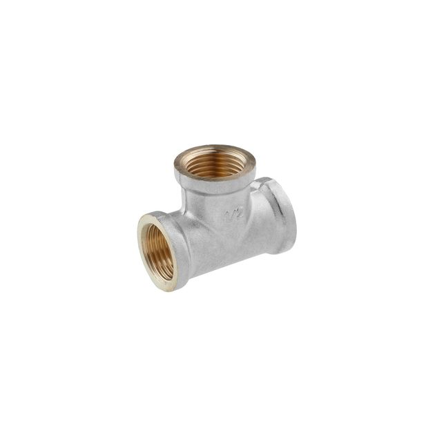 Тройник STA Premium 1/2" ВВ никелированный, фото  | SNABZHENIE.com.ua