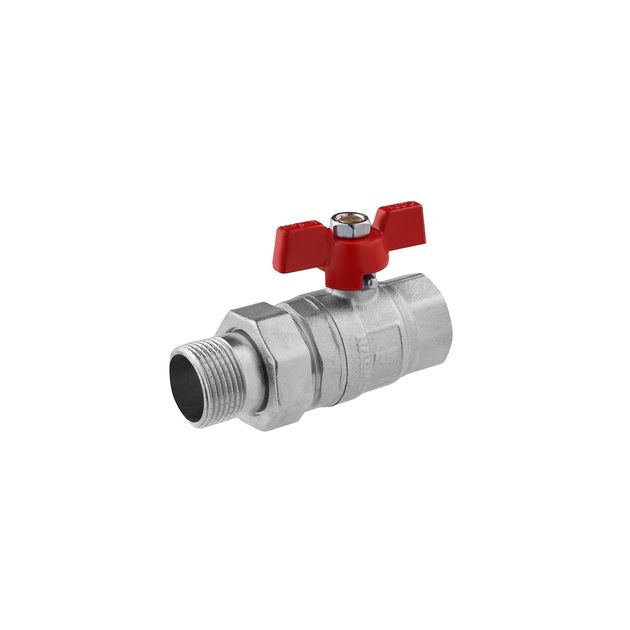 Кран-американка STA Premium 3/4 ВН PN40, никелированный бабочка, фото  | SNABZHENIE.com.ua