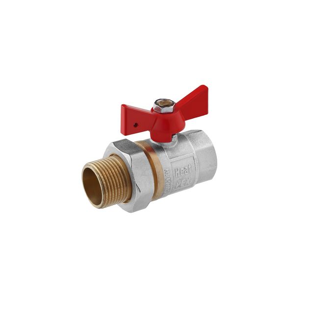 Кран-американка STA Premium 1" ВН PN40 бабочка, никелированный, фото  | SNABZHENIE.com.ua
