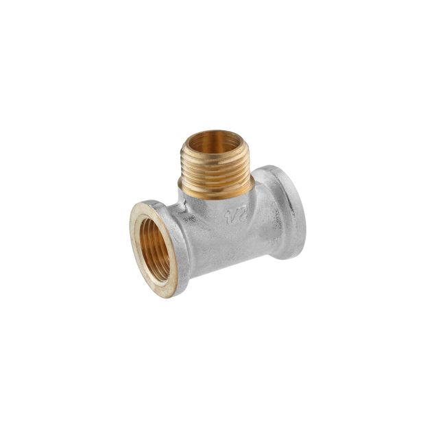 Тройник STA Premium 1/2" ВНВ никелированный, фото  | SNABZHENIE.com.ua