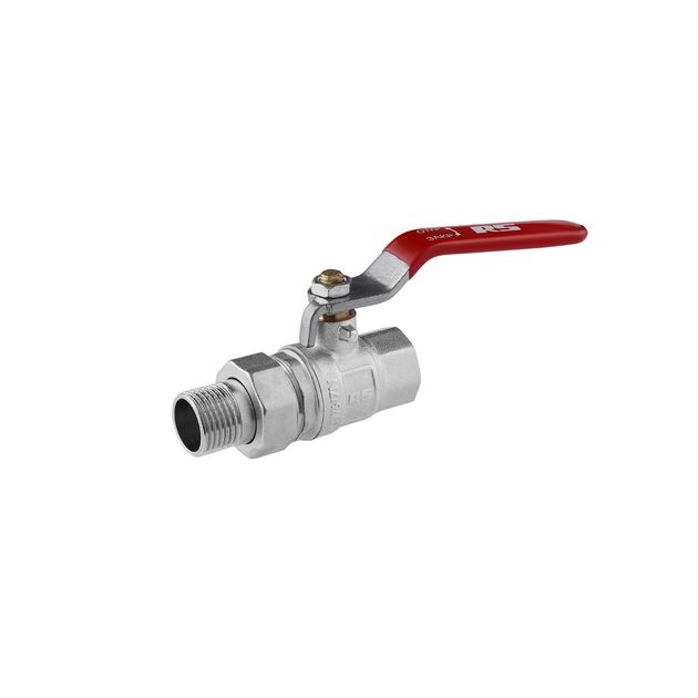 Кран-американка STA Premium 1/2 ВН PN40 никелированный с ручкой, фото  | SNABZHENIE.com.ua