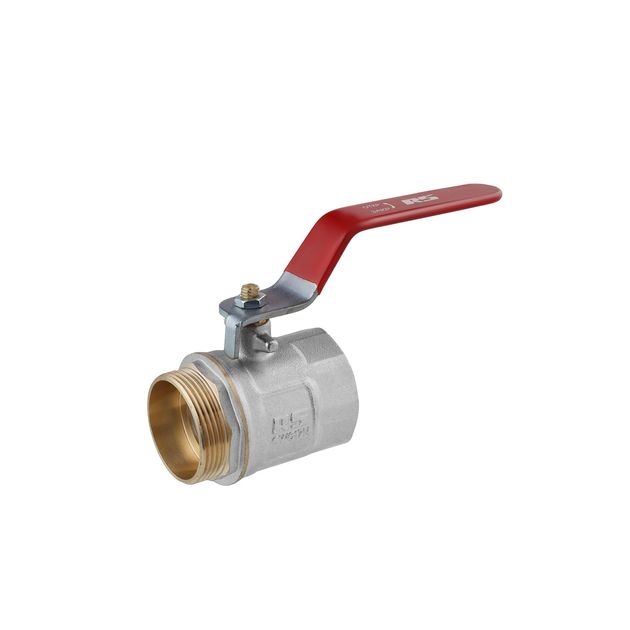 Шаровой кран STA 1 1/2" ВН PN30 с никелированной ручкой, фото  | SNABZHENIE.com.ua