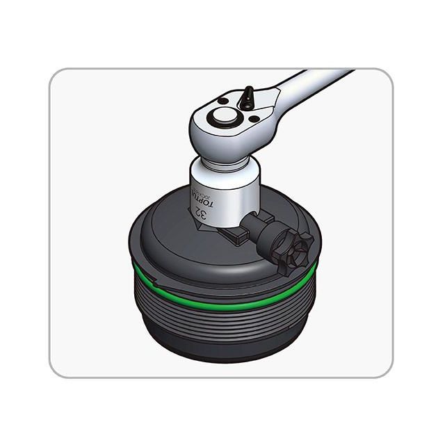 Головка для топливного фильтра Ford 2.0 EcoBlue TDCi TOPTUL JDCX1632, фото , изображение 2 | SNABZHENIE.com.ua Головка для топливного фильтра Ford 2.0 EcoBlue TDCi TOPTUL JDCX1632, фото , изображение 2 | SNABZHENIE.com.ua