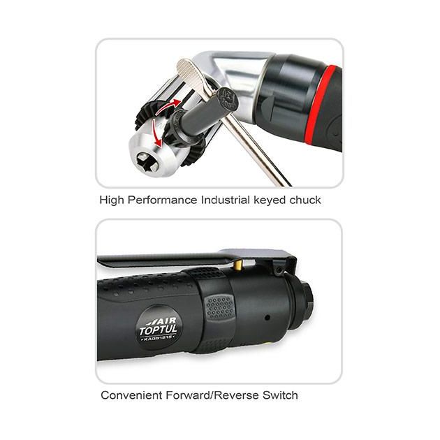 Кутова реверсивна пневмодрель 3/8 1500 об/хв TOPTUL KAQB1215, фото , зображення 3 | SNABZHENIE.com.ua Кутова реверсивна пневмодрель 3/8 1500 об/хв TOPTUL KAQB1215, фото , зображення 3 | SNABZHENIE.com.ua