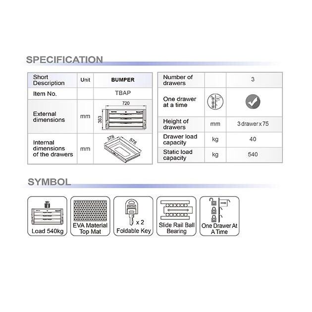 Ящик для инструментов, 3 секции, черный, TOPTUL TBAP0307, фото , изображение 4 | SNABZHENIE.com.ua Ящик для инструментов, 3 секции, черный, TOPTUL TBAP0307, фото , изображение 4 | SNABZHENIE.com.ua