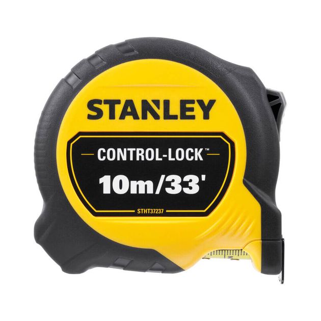 Рулетка CONTROL-LOCK 10 м/33, 25 мм, прорезиненный корпус, STANLEY, фото  | SNABZHENIE.com.ua