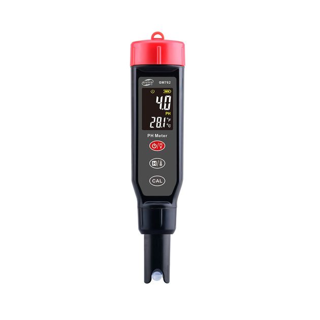 Измеритель pH и температуры BENETECH GM762 с цветным дисплеем 0,0-14,0, фото  | SNABZHENIE.com.ua