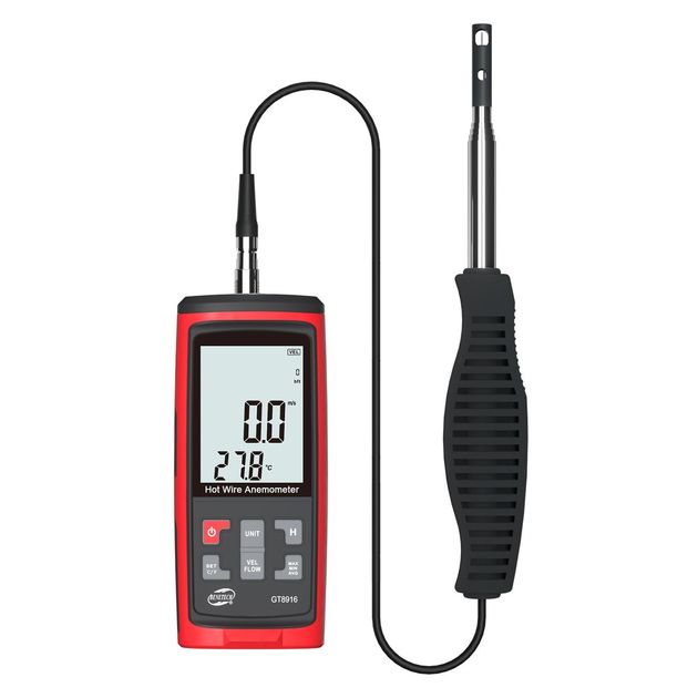 Термоанемометр USB BENETECH GT8916, 0,3-30м/с, 0-45°C, фото  | SNABZHENIE.com.ua