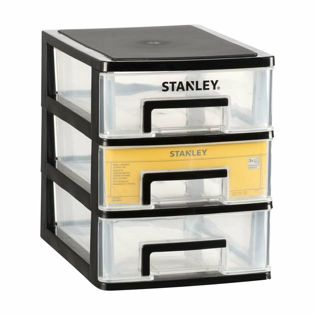 Ящик STANLEY ESSENTIAL L, вертикальный, 3 секции, пластик, 34x25x32 см, фото  | SNABZHENIE.com.ua