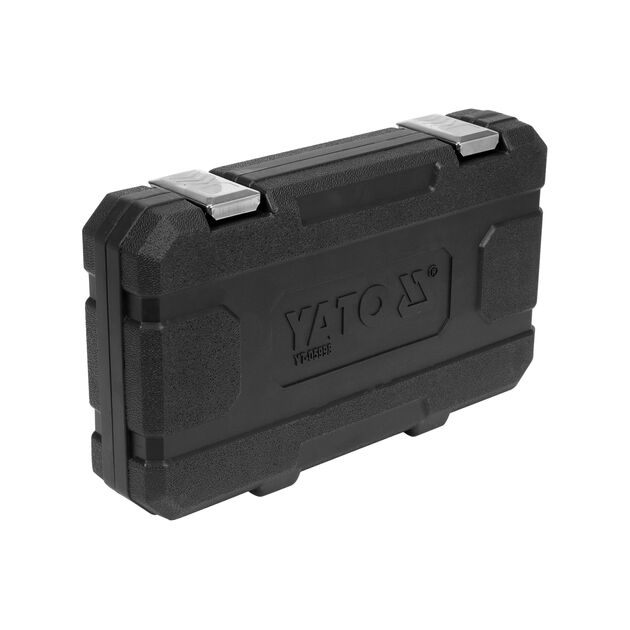 Торцевые насадки YATO для пробок: квадрат 3/8, Cr-V, 26 шт. в кейсе, фото  | SNABZHENIE.com.ua