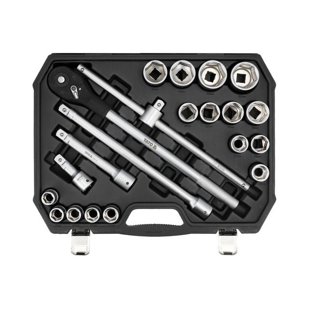 Набор торцевых головок YATO 3/4", 16 шт, 21 элемент, M19-50 мм, фото  | SNABZHENIE.com.ua