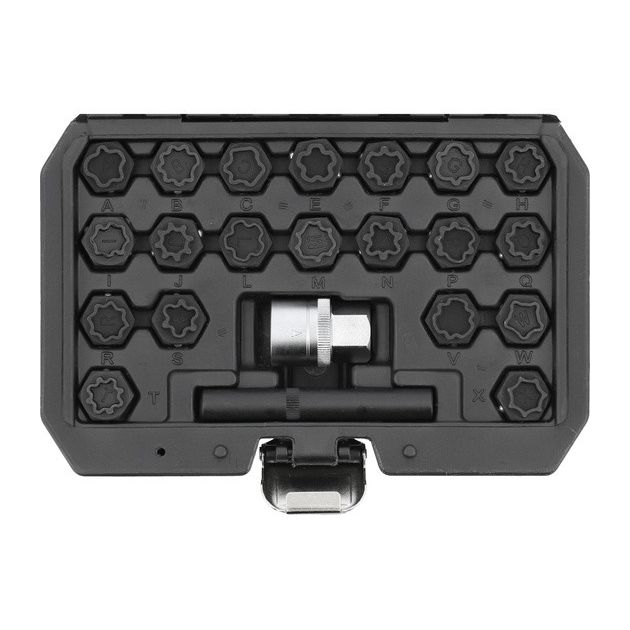 Торцевые головки для колесных дисков AUDI YATO, 1/2", 22 шт, фото  | SNABZHENIE.com.ua