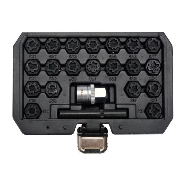 Торцевые головки для колесных дисков VW YATO, 1/2", 22 шт., фото  | SNABZHENIE.com.ua