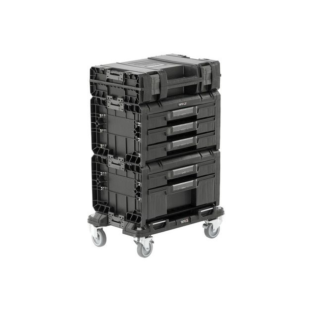 Ящики для инструментов на платформе с колесами YATO S12, 4 модуля, фото  | SNABZHENIE.com.ua