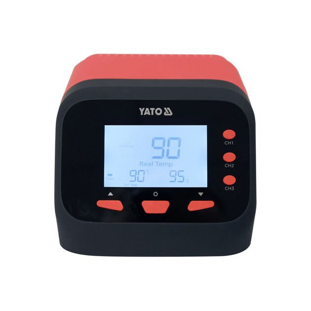 Паяльная станция YATO 110-230V, 75Вт, 90-480°C, жало T12, LCD, фото  | SNABZHENIE.com.ua