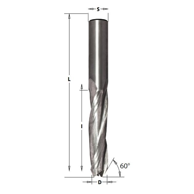 Фреза CMT 16x55x110 мм, спиральная, для паза под замок, 60°, фото  | SNABZHENIE.com.ua