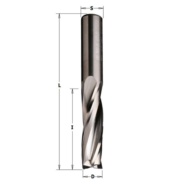 Фреза левая спиральная из твердого сплава CMT 14x58x110 мм, 14 мм, фото  | SNABZHENIE.com.ua