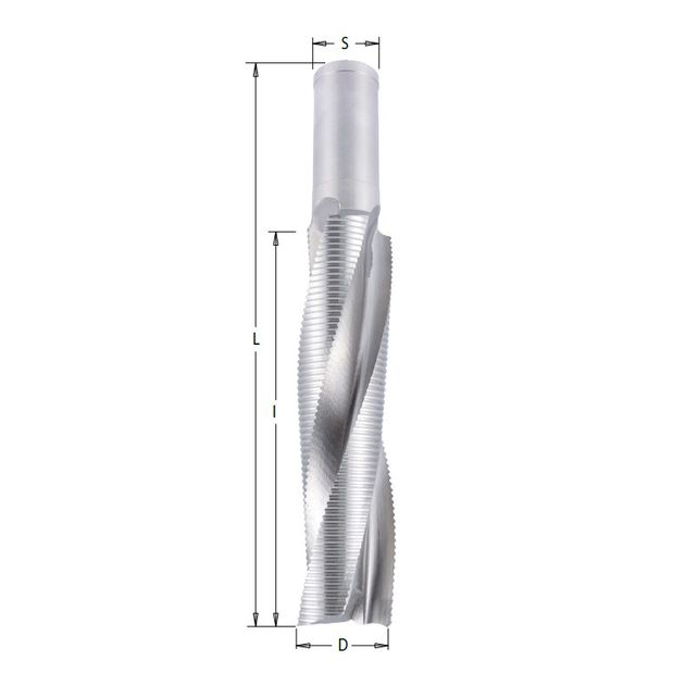 Спиральная фреза с верхним резом для клееного бруса CMT 30x170 мм, фото  | SNABZHENIE.com.ua