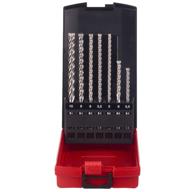 Набор буров MX4 SDS+ (5.5/6x115мм, 5/5.5/6/8/10x165мм) (1шт), фото  | SNABZHENIE.com.ua