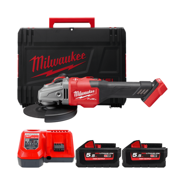 Углошлифовальная машина MILWAUKEE 125 мм M18 FUEL, тормоз, выключатель, фото  | SNABZHENIE.com.ua