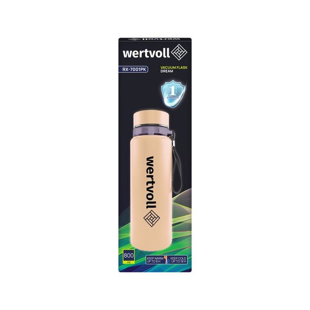 Термос WERTVOLL DREAM 800 мл с сенсором температуры, розовый, фото , изображение 8 | SNABZHENIE.com.ua Термос WERTVOLL DREAM 800 мл с сенсором температуры, розовый, фото , изображение 8 | SNABZHENIE.com.ua
