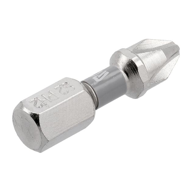 Насадка YATO PH2 25мм, 6-гран 1/4, никель, 2шт. YT-78001, фото  | SNABZHENIE.com.ua