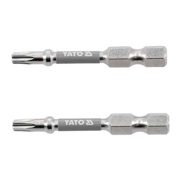 Насадка викруткова YATO TORX T20, 50 мм, 2 шт, нікельована, фото  | SNABZHENIE.com.ua