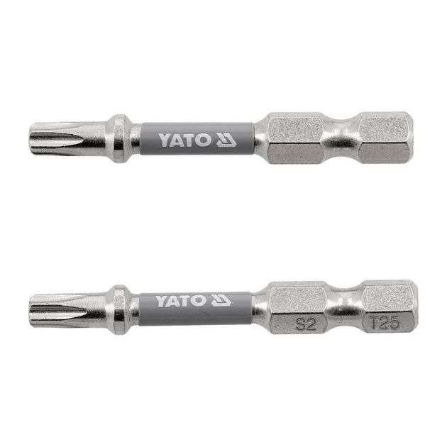 Насадка YATO TORX T25 х 50 мм, 6-гранный шпиндель 1/4, 2 шт., фото  | SNABZHENIE.com.ua