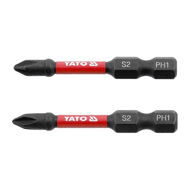 Ударная битa YATO PH1 х 50 мм, 6-гранный шпиндель 1/4, 2 шт., фото  | SNABZHENIE.com.ua