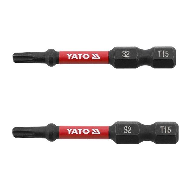 Насадка ударная YATO TORX T15, 50 мм, 1/4", 2 шт., фото  | SNABZHENIE.com.ua