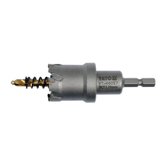 Сверло коронка по металлу TCT YATO 29x103 мм, 1/4" хвостовик, фото  | SNABZHENIE.com.ua