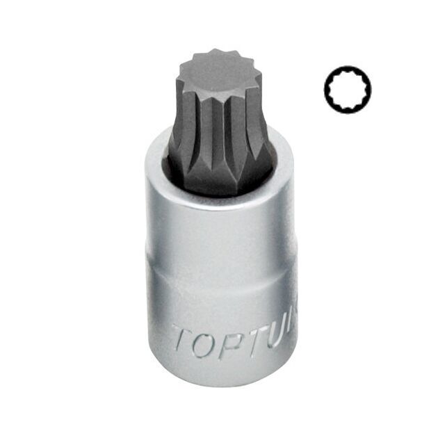 Насадка TOPTUL M12 L55мм 1/2 BCHA1612, фото  | SNABZHENIE.com.ua