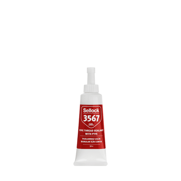 Герметик для трубной резьбы Sellock 3567 (белый) 50 мл с PTFE, фото  | SNABZHENIE.com.ua