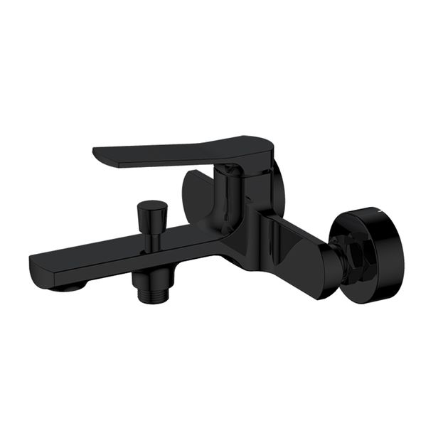 Смеситель для ванны Qtap Slavonice Black Matt, фото  | SNABZHENIE.com.ua
