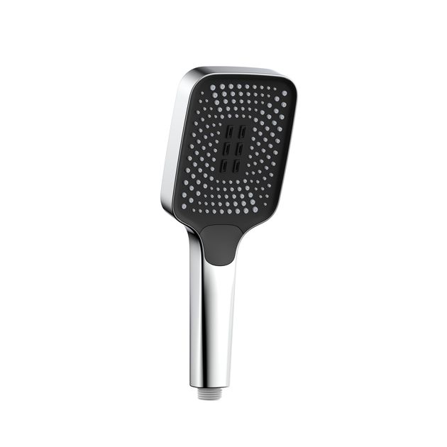 Лейка для душа Qtap Rucni 140x110 мм прямоугольная хромированная, фото  | SNABZHENIE.com.ua