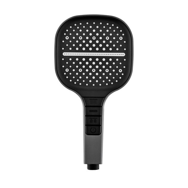 Лейка для душа Qtap Rucni 130x130 мм черная матовая, фото  | SNABZHENIE.com.ua