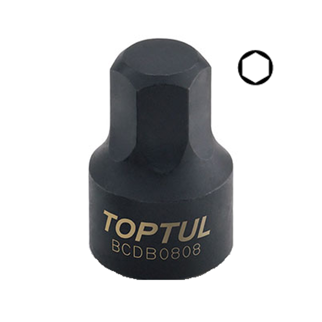 Головка-бита 1/4 HEX TOPTUL 8мм цельная BCDB0808, фото  | SNABZHENIE.com.ua