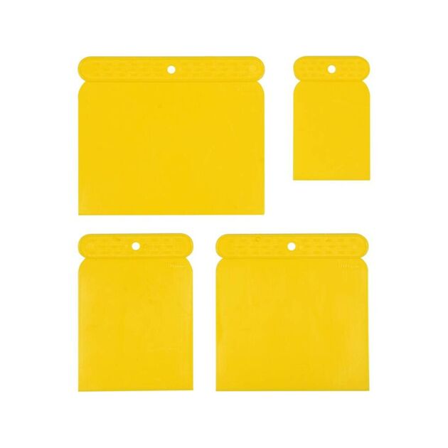 Шпателі пластикові японські VOREL, робоча ширина 50, 75, 100, 120 мм, комплект 4 шт., фото  | SNABZHENIE.com.ua