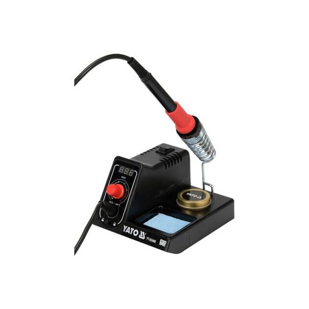 Паяльная станция YATO 230V, 60Вт, 90-480°C, жало 900M, LCD., фото  | SNABZHENIE.com.ua