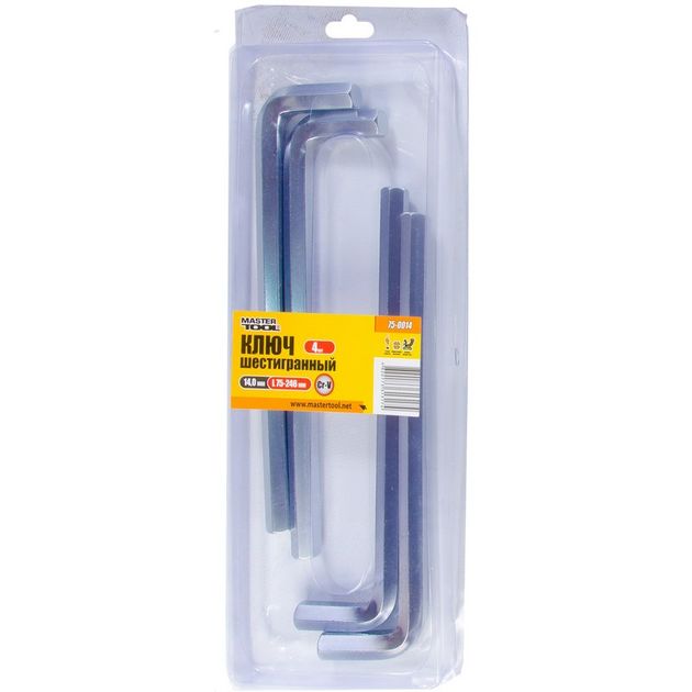 Ключ шестигранный MASTERTOOL CrV 14 мм 4 шт 75-0014, фото , изображение 2 | SNABZHENIE.com.ua Ключ шестигранный MASTERTOOL CrV 14 мм 4 шт 75-0014, фото , изображение 2 | SNABZHENIE.com.ua