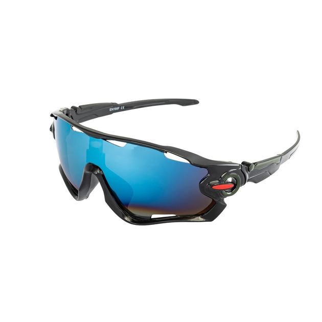 Очки MASTERTOOL SPORTLINE BLUE MIRROR, панорамные, защита ANTI-SCRATCH, фото  | SNABZHENIE.com.ua