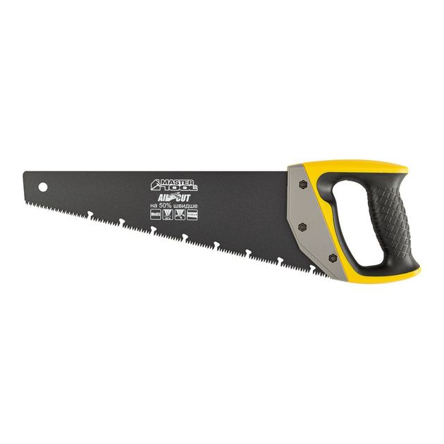 Ножовка MASTERTOOL BLACK ALLIGATOR 350 мм, 9TPI, тефлоновое покрытие, фото  | SNABZHENIE.com.ua