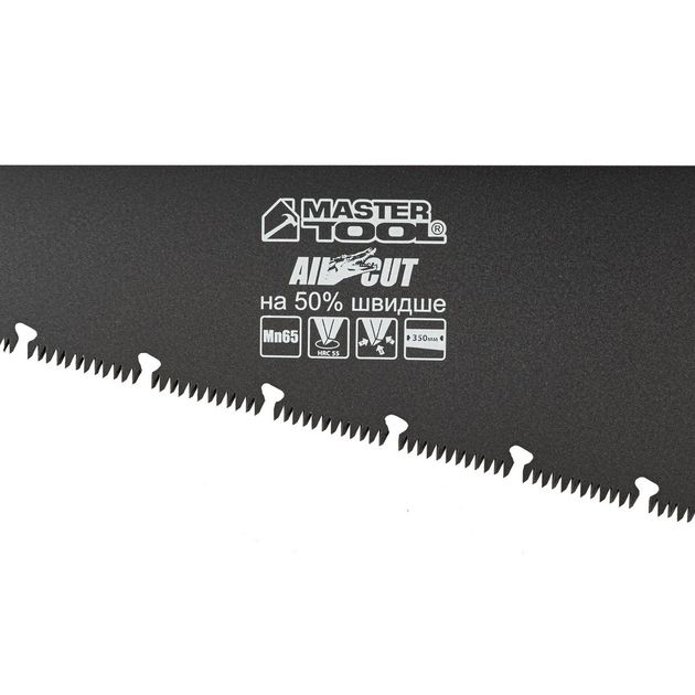 Ножовка MASTERTOOL BLACK ALLIGATOR 350 мм, 9TPI, тефлоновое покрытие, фото , изображение 2 | SNABZHENIE.com.ua Ножовка MASTERTOOL BLACK ALLIGATOR 350 мм, 9TPI, тефлоновое покрытие, фото , изображение 2 | SNABZHENIE.com.ua