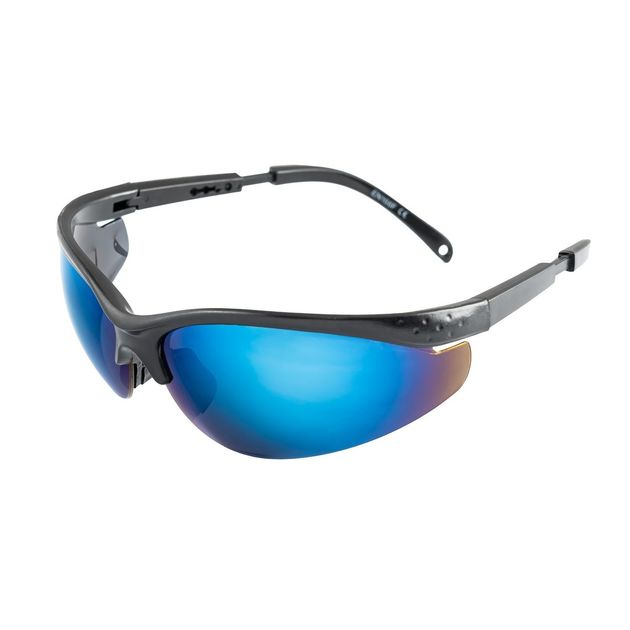 Очки MASTERTOOL SPORTLINE BLUE MIRROR, антицарапины, регулируемые дужки, фото  | SNABZHENIE.com.ua
