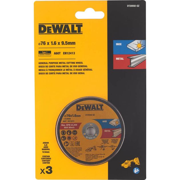 Отрезные круги DeWALT DT20592 (набор), фото  | SNABZHENIE.com.ua