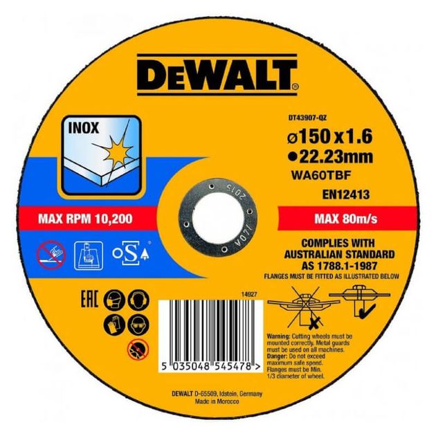 Круг відрізний EXTREME DeWALT DT43907, фото  | SNABZHENIE.com.ua