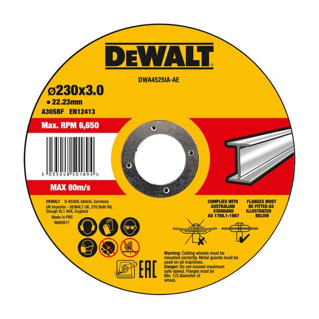 Отрезной круг DeWALT HIGH PERFORMANCE DWA4525IA, фото  | SNABZHENIE.com.ua
