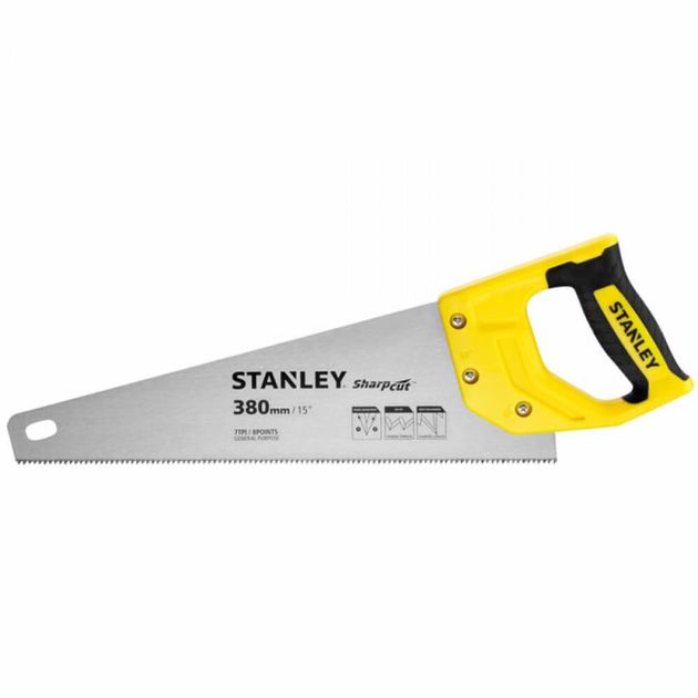 Ножовка SHARPCUT ™ 380 мм для поперечного и продольного реза STANLEY, фото  | SNABZHENIE.com.ua