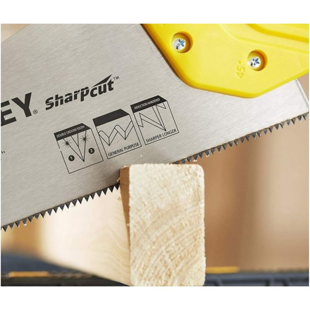 Ножівка SHARPCUT ™ довжиною 380 мм для поперечного та поздовжнього різу STANLEY STHT20366-1, фото , зображення 3 | SNABZHENIE.com.ua Ножівка SHARPCUT ™ довжиною 380 мм для поперечного та поздовжнього різу STANLEY STHT20366-1, фото , зображення 3 | SNABZHENIE.com.ua